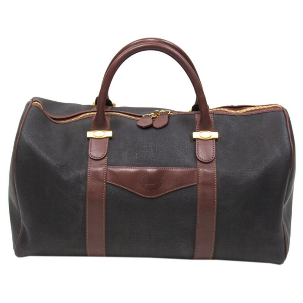 Dunhill Boston bag Black brown Women Authentic secondhand